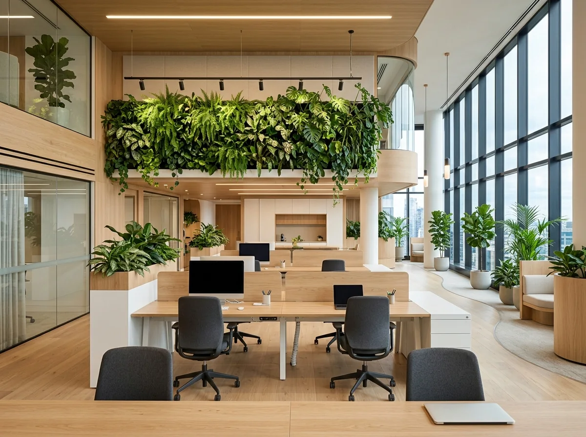 Modern Biophilic Corporate Office Interior