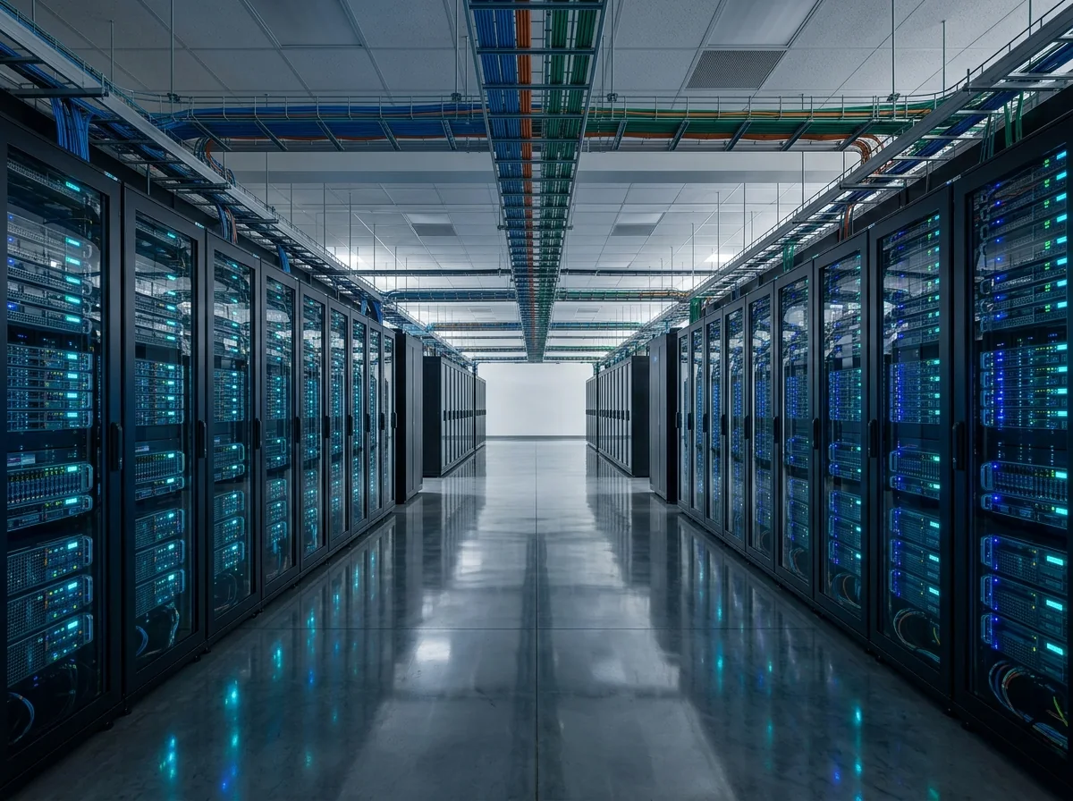 Modern Enterprise Data Center Server Racks